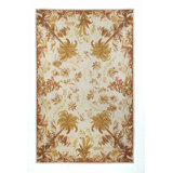 Wool Floral Area Rug