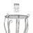 Halma Glass Top End Table-972710820-1071780675