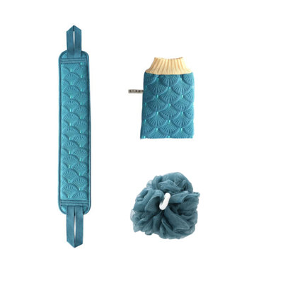 Bath Towel Exfoliating Set Of 3