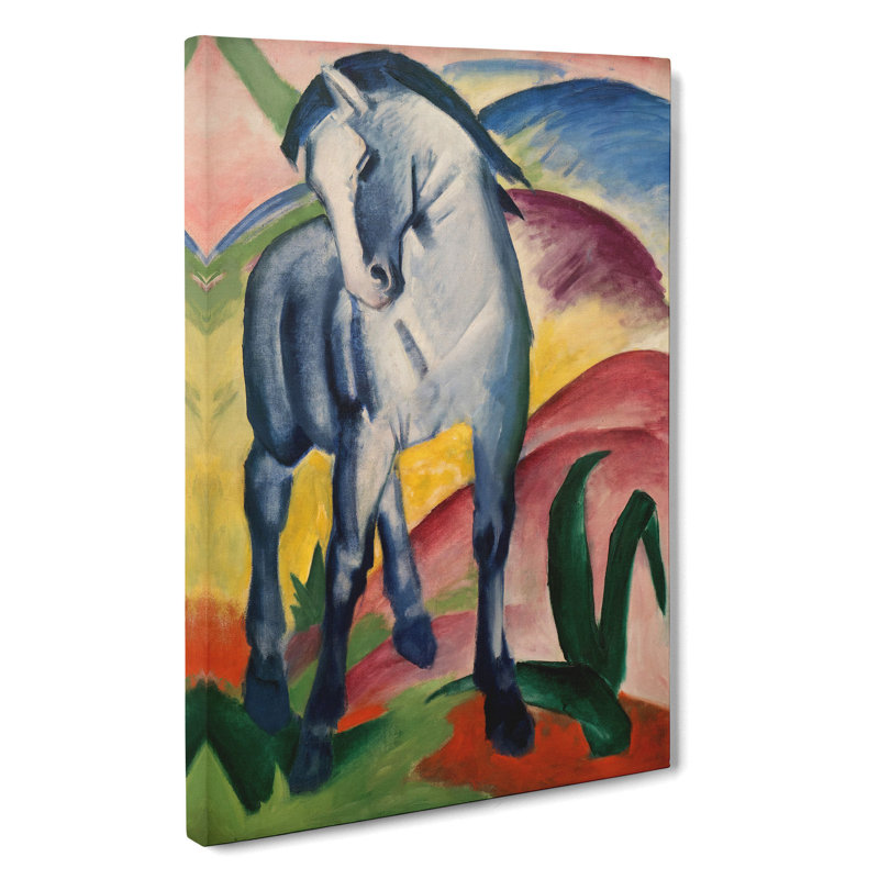 Blue Horse Vol.1 by Franz Marc - Wrapped Canvas, 76cm H x 50cm W x 3cm D