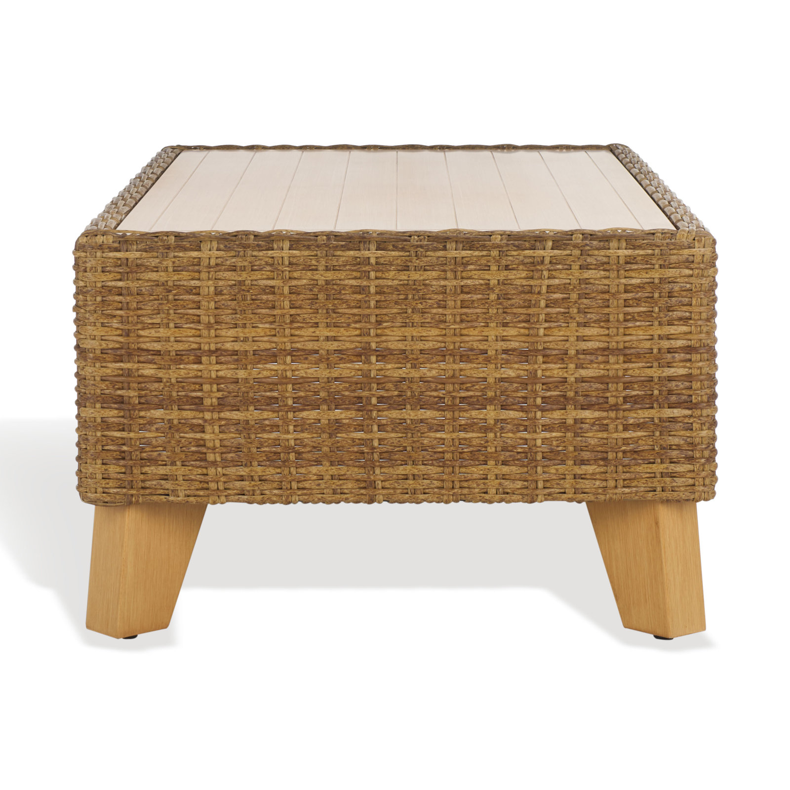 Swifton 27.6'' Aluminum Outdoor Coffee Table, Natural