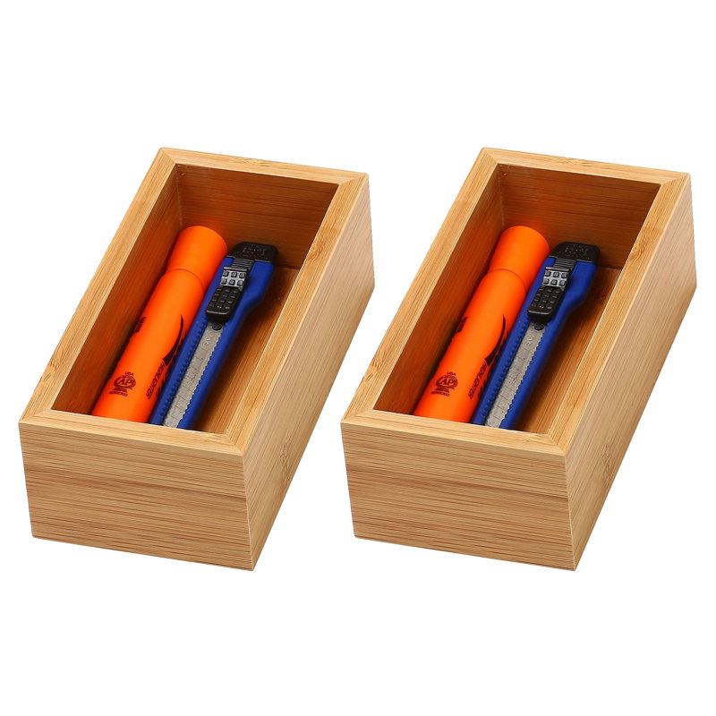 Bamboo 2"H x 3"W x 6"D Drawer Organizer