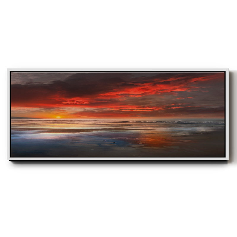 Avant la lune, reproduction d'art sur toile, Blanc, H 20 po x l 50 po x P 1,5 po