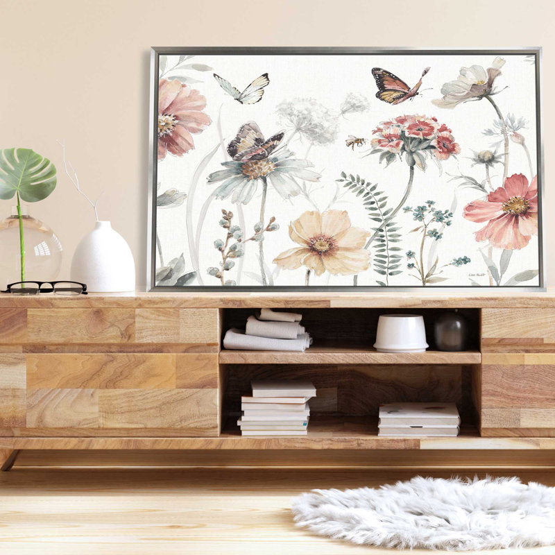 «A Country Weekend I Crop», peinture sur toile à cadre flottant, L 33,5 po x H 21,5 po