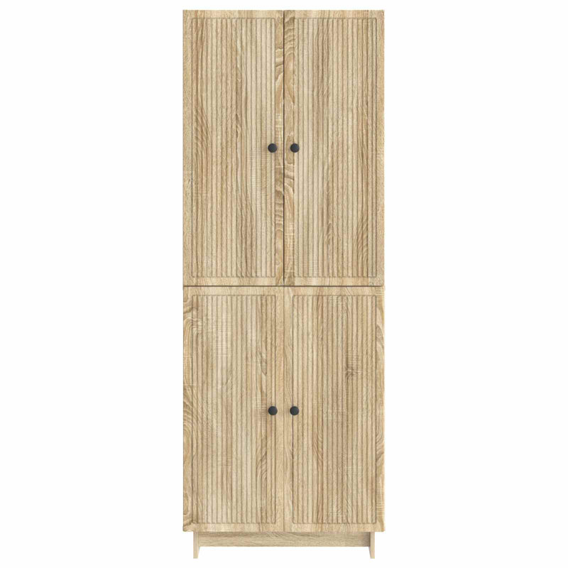 4 -Door 4 Storage Cabinet, Sonoma Oak