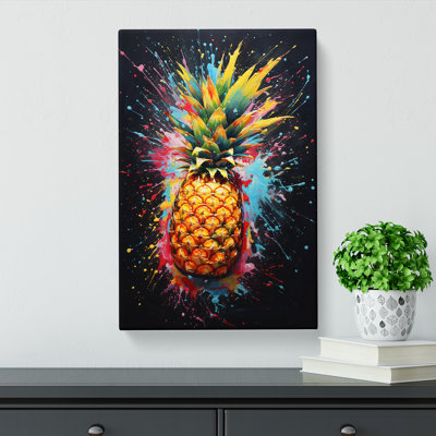 Pineapple Action - Wrapped Canvas