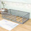 Lit simple en bois avec rails de protection-129491002