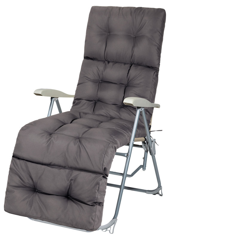 71X20" Chaise Lounge Chair Cushions With Straps, Waterproof And Fade-Resistant, For Outdoor Pool Indoor Home Office, Navy
