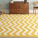 Hand Hooked Wool Chevron Indoor Rug