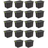 Sterilite Latching Tuff1 Stackable Storage Tote Bin w/ Latch Lid