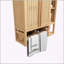 Armoire murale polyvalente en bambou pour le rangement et l'organisation