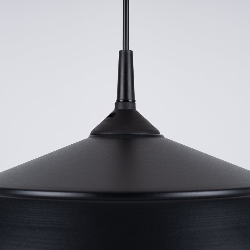 1 - Light Stainless Steel Pendant, Black