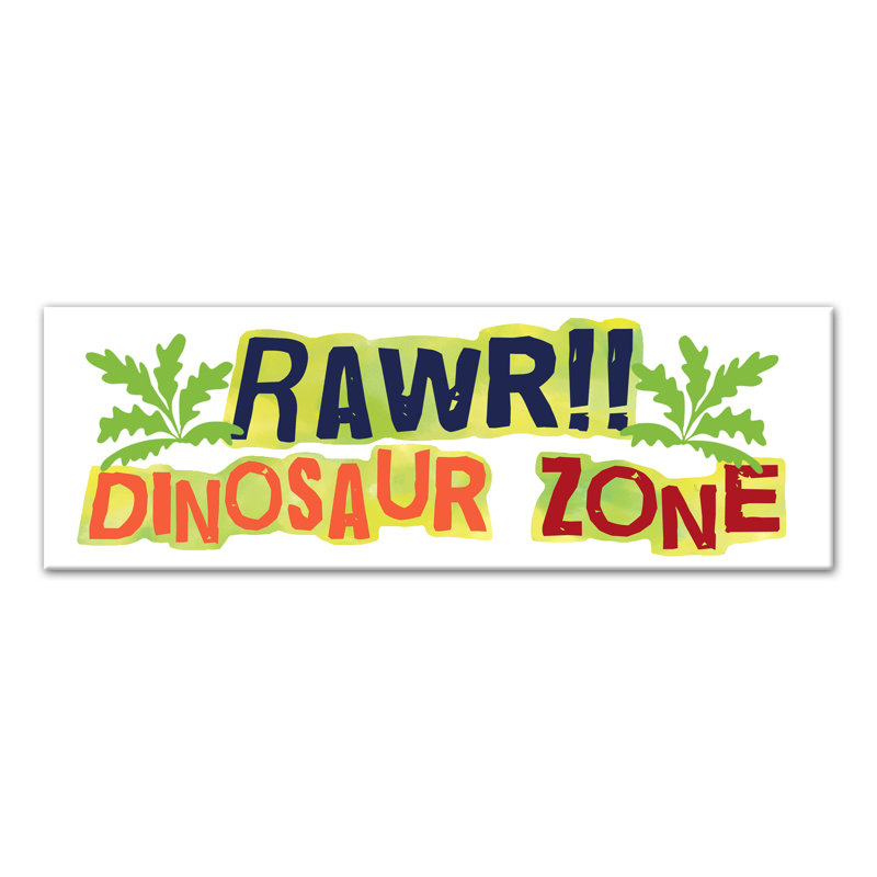 Art sur toile dinosaur zone Bouchard, H 12 po x l 36 po x P 1,25 po