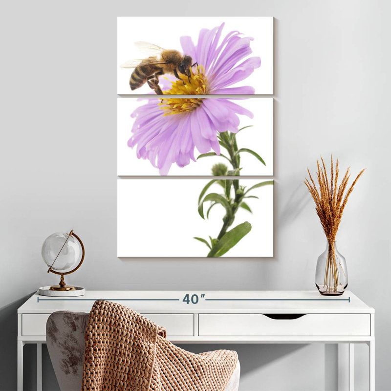 Brampt Bee On Flower, 32" H x 20" W