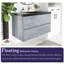 Ensemble de meuble-lavabo simple 42 po avec plateau en quartz Eloiza