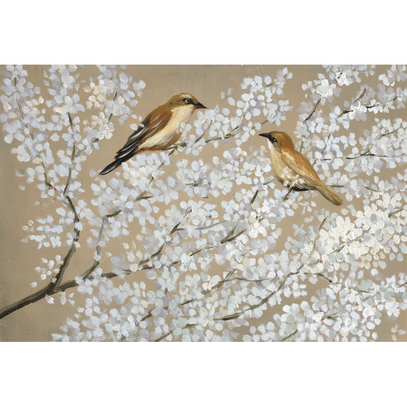 Blossoms Birds - Wrapped Canvas Art Prints, 61cm H x 91cm W