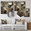 «Gray Abstract Harmony In Tiles III», art mural en métal abstrait-1631938389