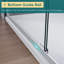 54"W x 72"H Double Sliding Shower Door With 1/4'' Clear Tempered Glass-101837365
