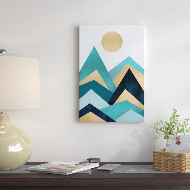 «Waves Canvas», impression sur toile tendue, H 12 po x l 8 po x P 0,75 po, Pas de tapis, Toile tendue