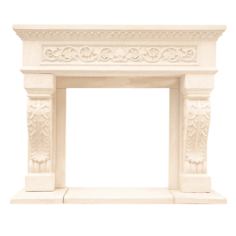 Chateau King Henry Cast Stone Fireplace Surround with Hearth & Filler Panels