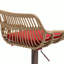 Ensemble de 2 tabourets de bar modernes pivotants avec repose-pieds pour cuisine et salle à manger (rouge)-1279250040