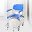 Portable Aluminum Alloy Shower Wheelchair with Fixed Arm