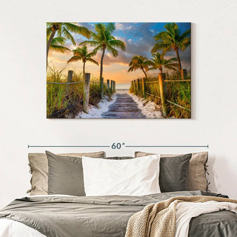 Ravi Tropical Beach Sunrise Key West FL, 32" H x 48" W