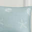 4 pièces de courtepointe en coton pour très grand / très grand. Étoile de mer brodée. . Prélavé. Nettoyage simple. Lavable à la machine. Literie côtière. Très grand. .-128860106-128860105