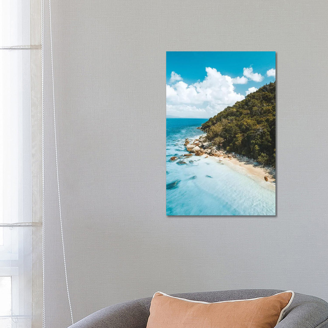 Turquoise Island Beach by James Vodicka - Wrapped Canvas Gallery-Wrapped Canvas GiclÃ©e
