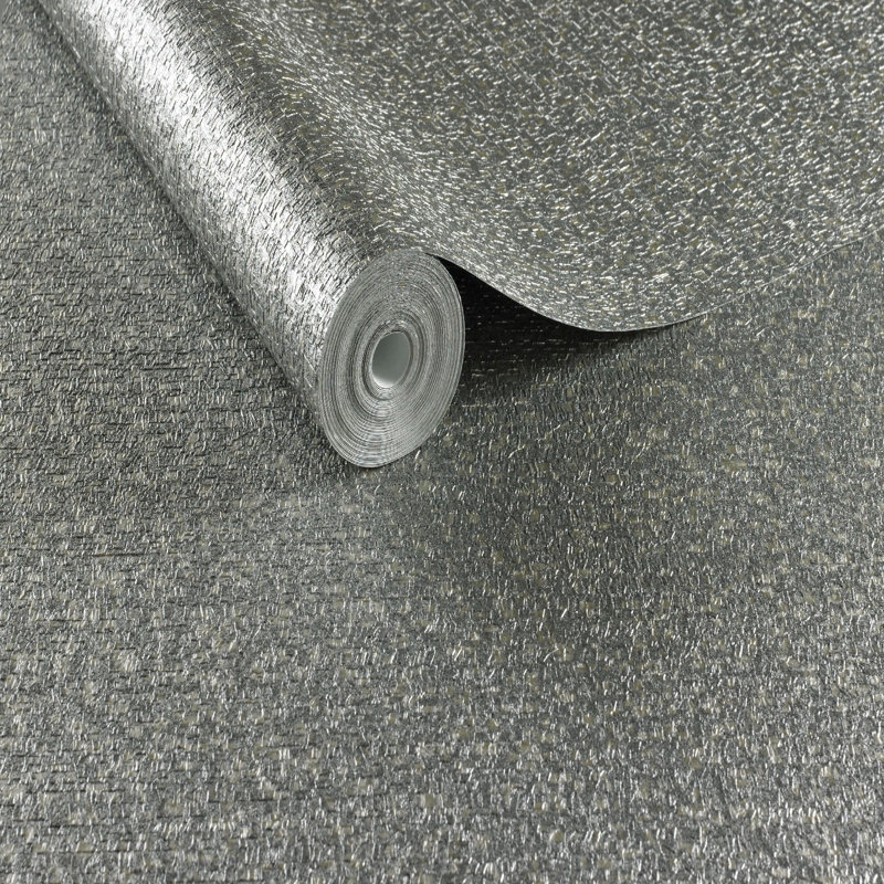 Boutique Confetti Wallpaper, Charcoal/Pale Gold