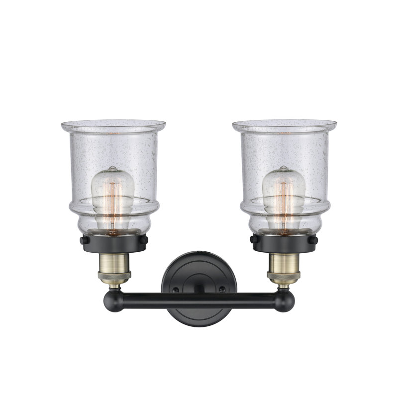 Cailen 2 - Light Dimmable Vanity Light, Seedy, Black Antique Brass