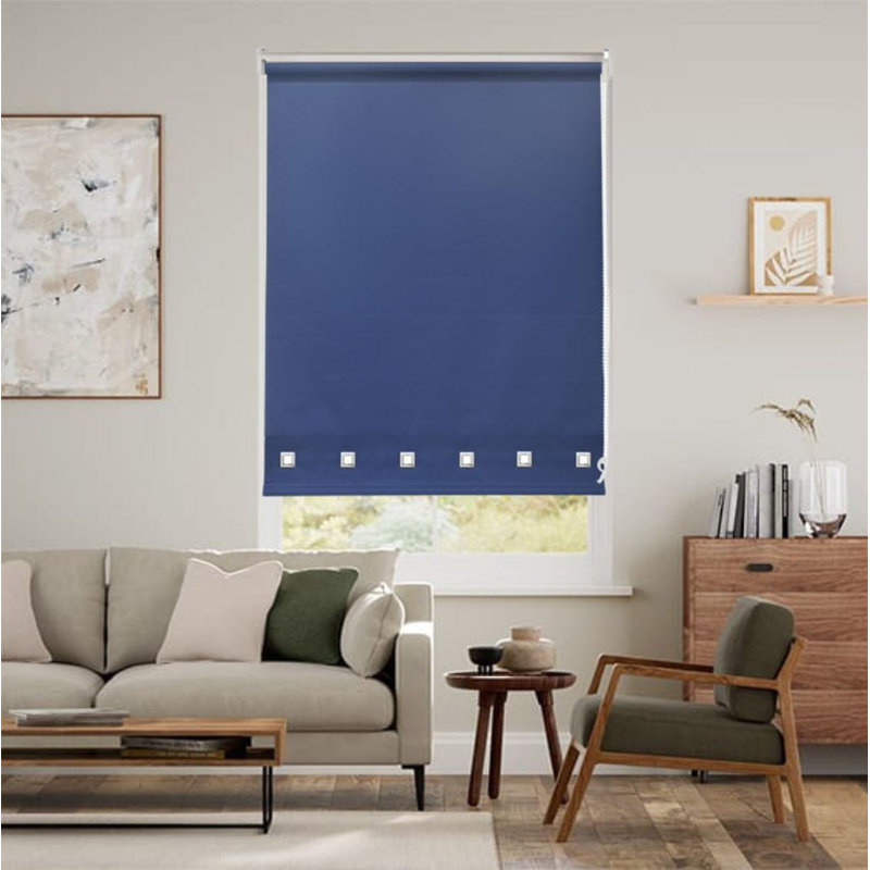 SQ Daylight Roller Blind, Blue, 165 cm L x 90 cm W