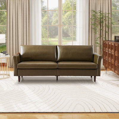 80.3'' Faux Leather Sofa