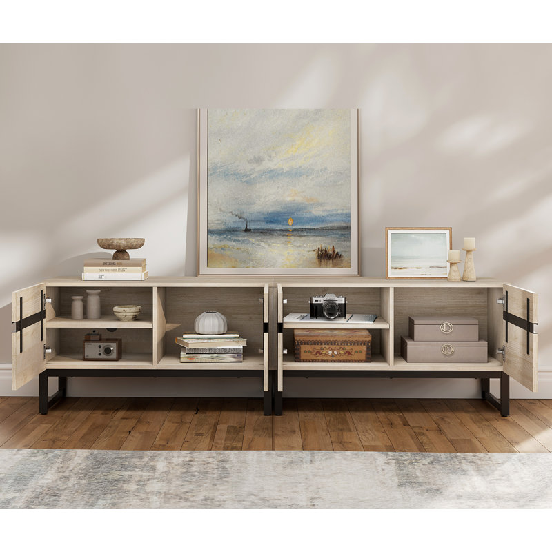 Crédence de rangement l 70,9 po Aadam, Beige