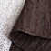 Exley Hand Woven Leather/Cotton Solid Color Rug in Grey/Dark Brown