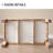 White Rectangular Stone with oak Dining Table For Dining Room/Kitchen-2111856238