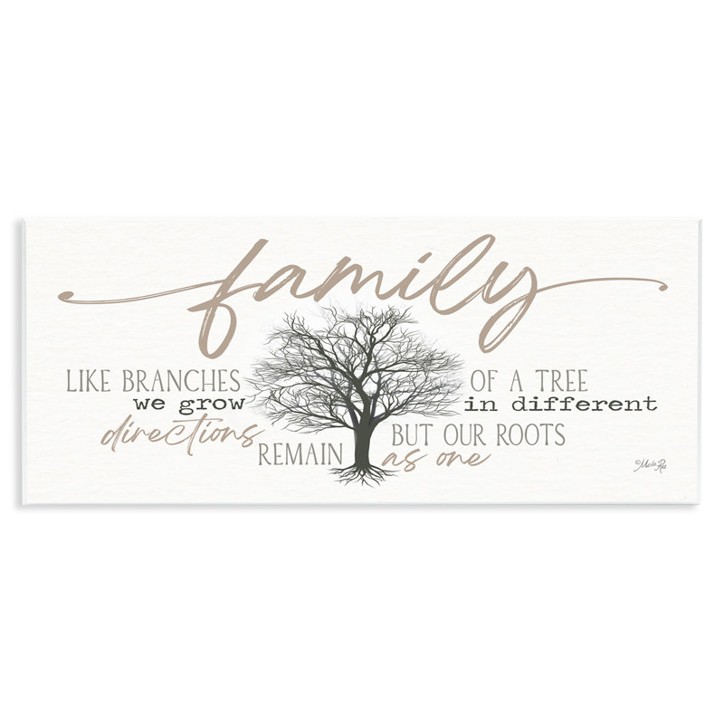 «Family Like a Tree Sentiment» par Marla Rae