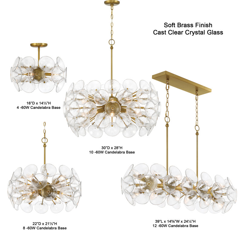 Winter 4 - Light Semi Flush Mount