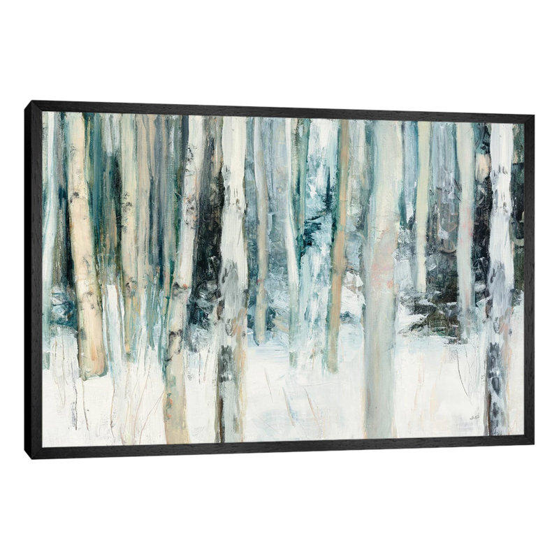 Winter Woods III by Julia Purinton - Print on Canvas, 152.5 cm H x 101.5 cm W, Black Floater Framed