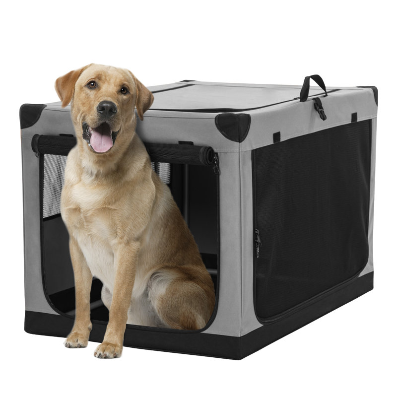 Dediu Collapsible Soft-Sided Crate with 2 Doors, Medium (23.03" H x 35.63" W x 24.02" D)