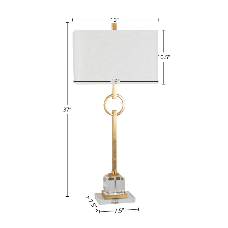 Monzella Metal with Crystal Table Lamp