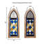 Panneau de vitrail de style cathédrale 36 po