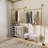 Joshoua 80.7'' Metal Wall Mounted Clothes Rack