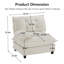Canapé 73 LSF chenille - beige-132849276