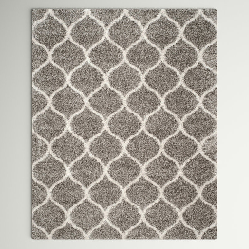 Darrold Shag Performance Geometric Rug, Rectangle 8' x 10'