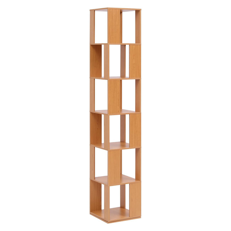 190cm H x 34cm W Corner Bookcase, Orange