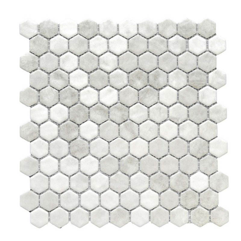 Eterna 1" x 1" Straight Edge Glass Mosaic Wall And Floor Tile, Shabby Gray