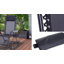 Chaise d'extérieur à bascule en métal avec coussins Rakestraw-1605366904