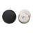 Glass & Wax Scented Candle - Boho Design - 4" White & Black - Home & Office Decor.