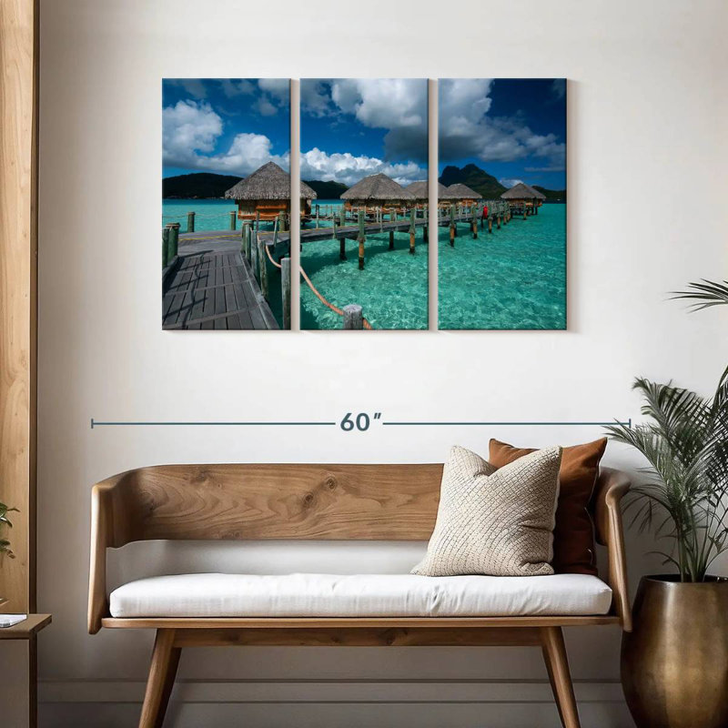 Aletra Bora Bora Beach Villa, H 28 po x l 45 po